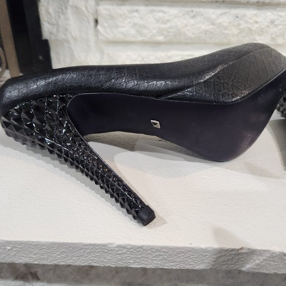 Black platform spiky heels - Picture 4 of 7